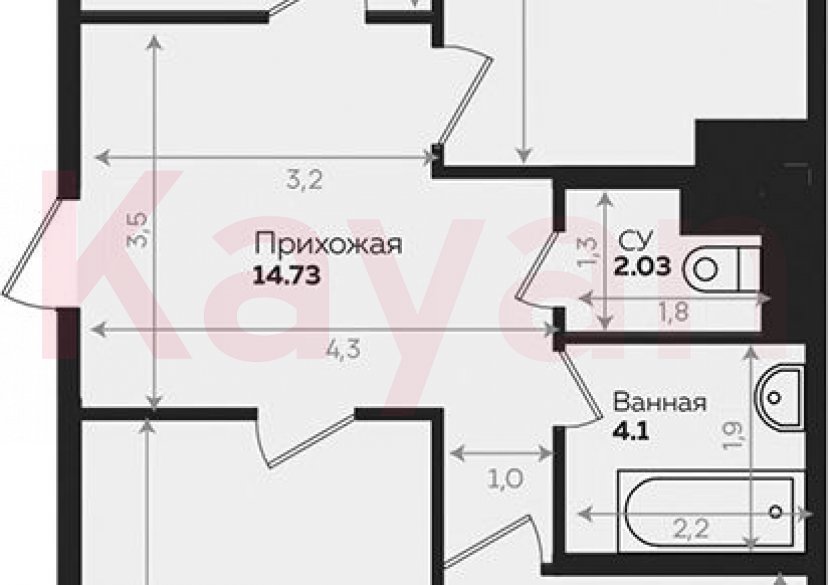 Продажа 3-комн. квартиры, 86.62 кв.м фото 0