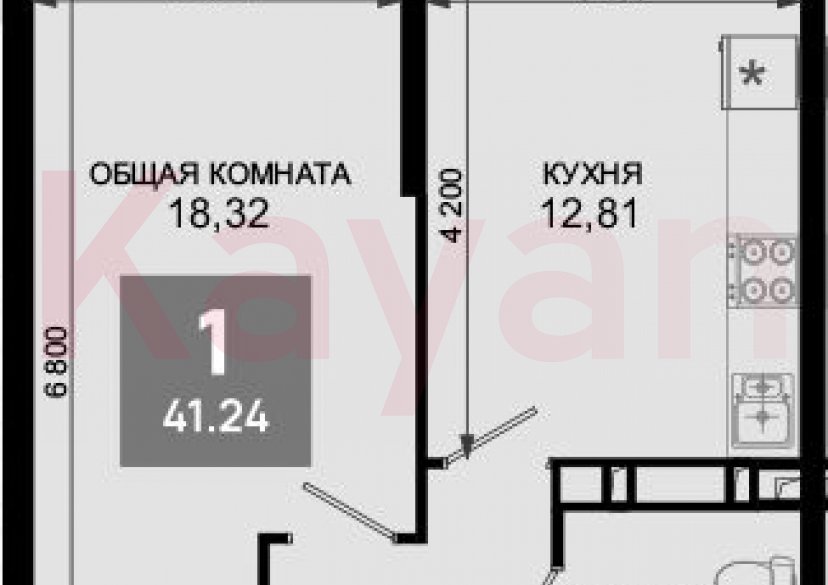 Продажа 1-комн. квартиры, 40.21 кв.м фото 0