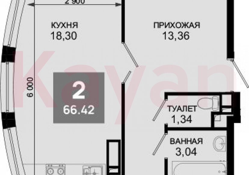 Продажа 3-комн. квартиры, 65.47 кв.м фото 0