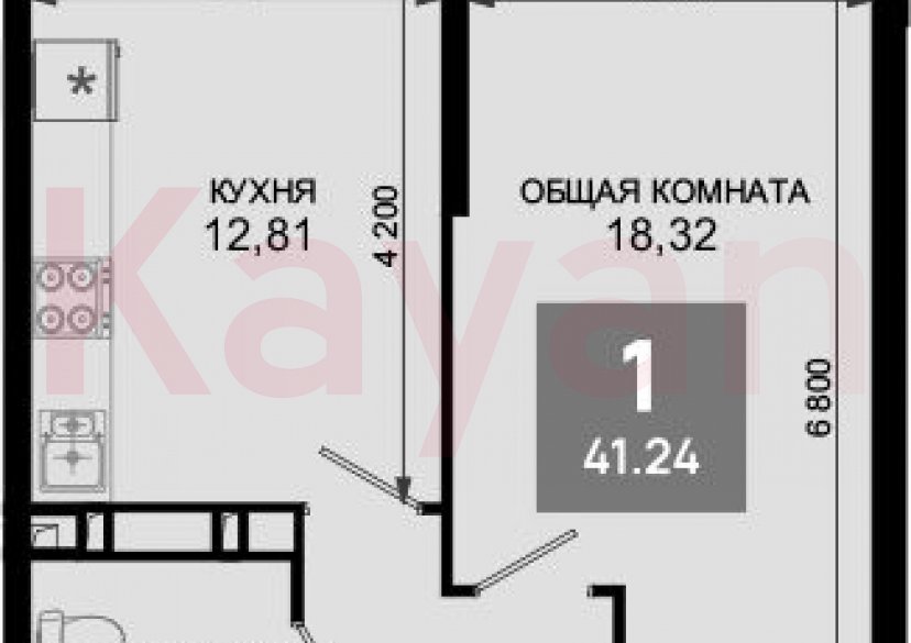 Продажа 1-комн. квартиры, 40.21 кв.м фото 0