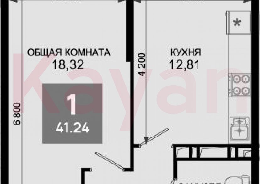 Продажа 1-комн. квартиры, 40.21 кв.м фото 0