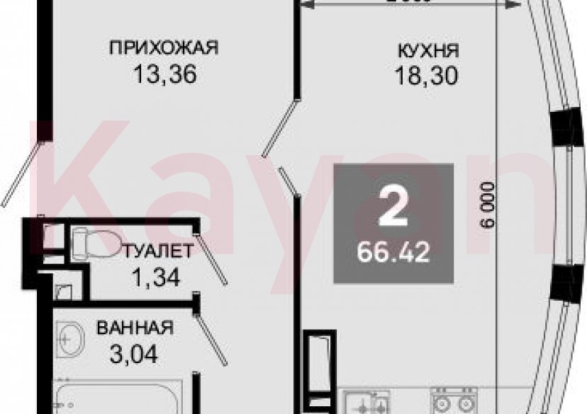 Продажа 3-комн. квартиры, 65.47 кв.м фото 0