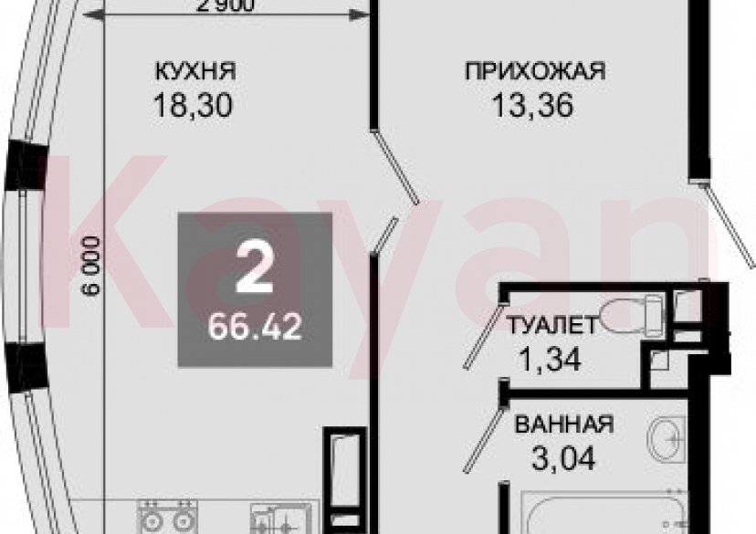 Продажа 3-комн. квартиры, 65.47 кв.м фото 0