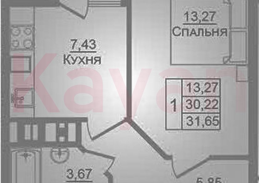 Продажа 1-комн. квартиры, 30.22 кв.м фото 0