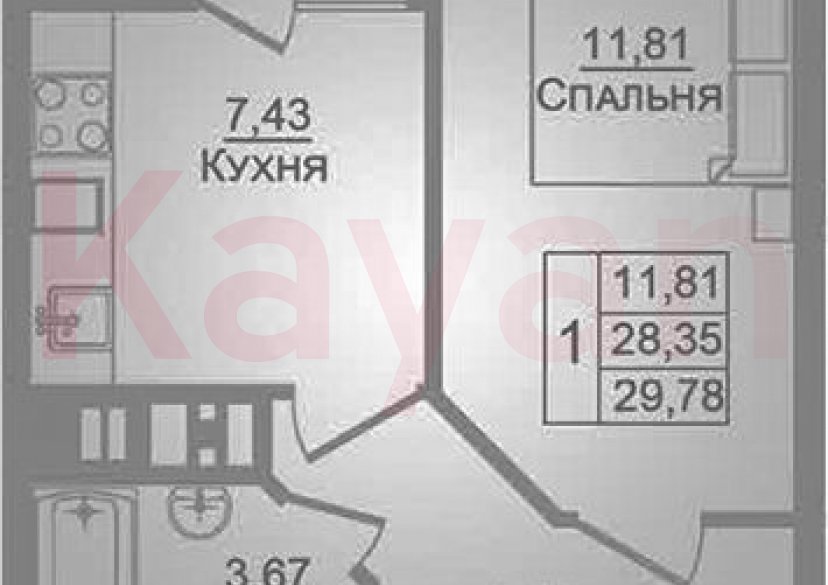 Продажа 1-комн. квартиры, 28.37 кв.м фото 0