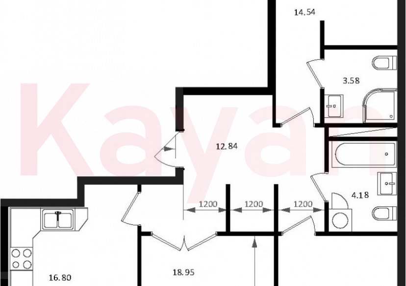 Продажа 4-комн. квартиры, 87.86 кв.м фото 0