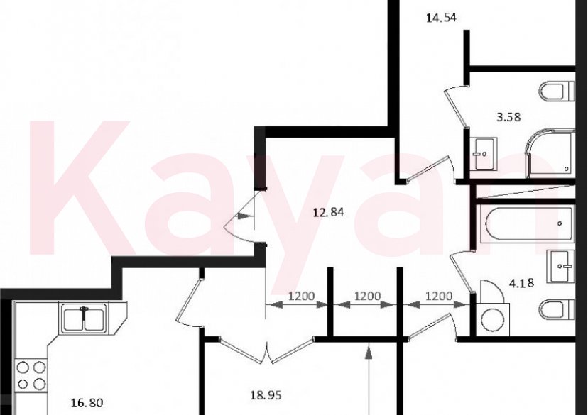 Продажа 4-комн. квартиры, 87.86 кв.м фото 0