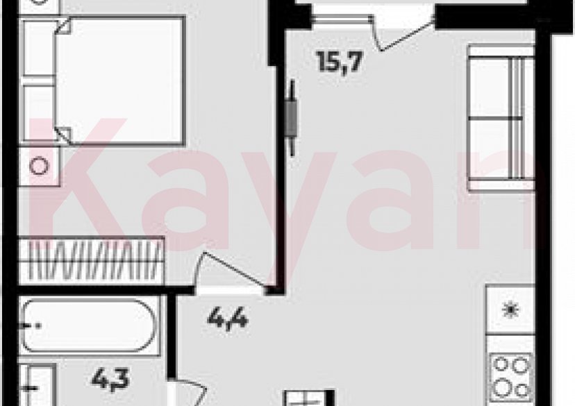 Продажа 2-комн. квартиры, 38.3 кв.м фото 0