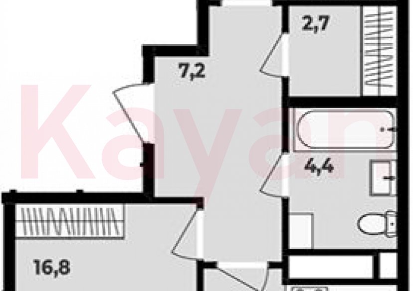 Продажа 2-комн. квартиры, 60.7 кв.м фото 0