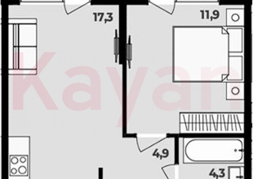 Продажа 2-комн. квартиры, 38.4 кв.м фото 0