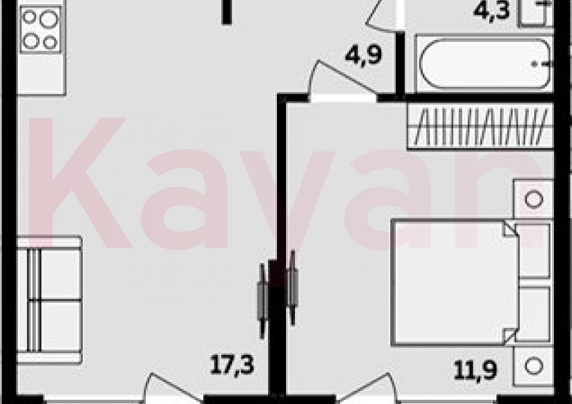 Продажа 2-комн. квартиры, 38.4 кв.м фото 0