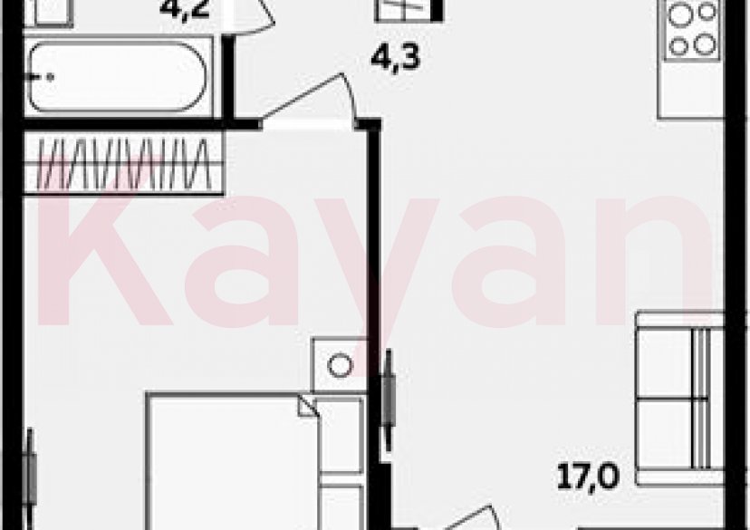 Продажа 2-комн. квартиры, 40.7 кв.м фото 0