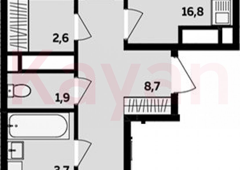 Продажа 3-комн. квартиры, 61.7 кв.м фото 0