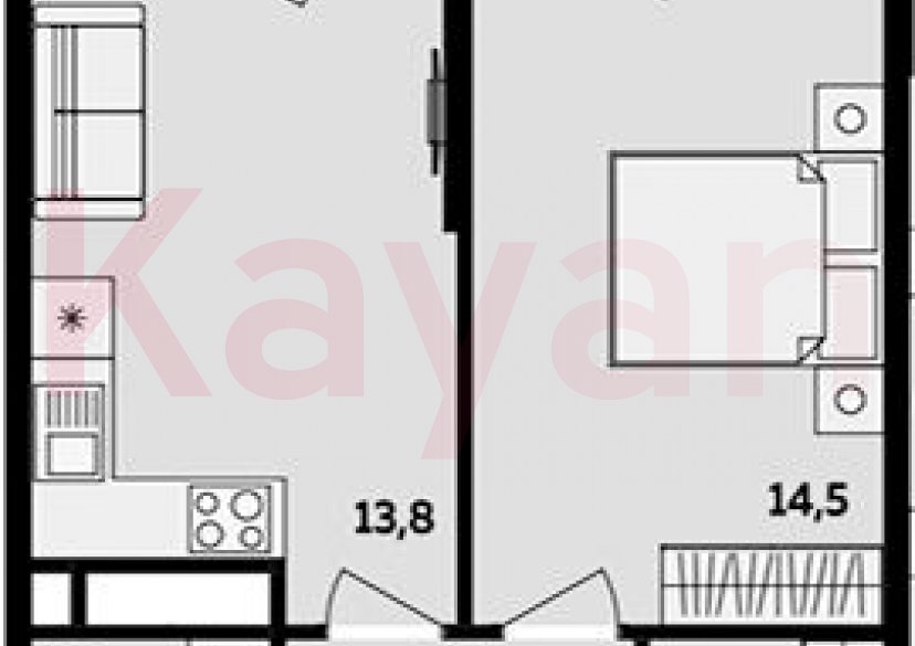 Продажа 1-комн. квартиры, 39.1 кв.м фото 0