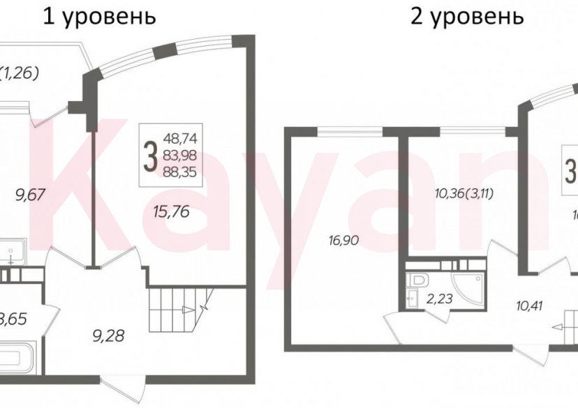 Продажа 3-комн. квартиры, 83.98 кв.м фото 0