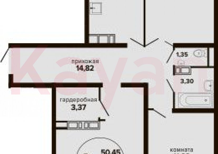 Продажа 3-комн. квартиры, 84.34 кв.м фото 0