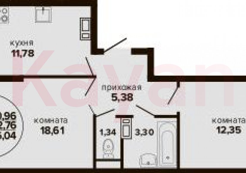 Продажа 3-комн. квартиры, 52.76 кв.м фото 0