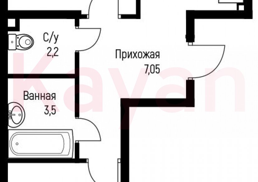 Продажа 2-комн. квартиры, 55.65 кв.м фото 0