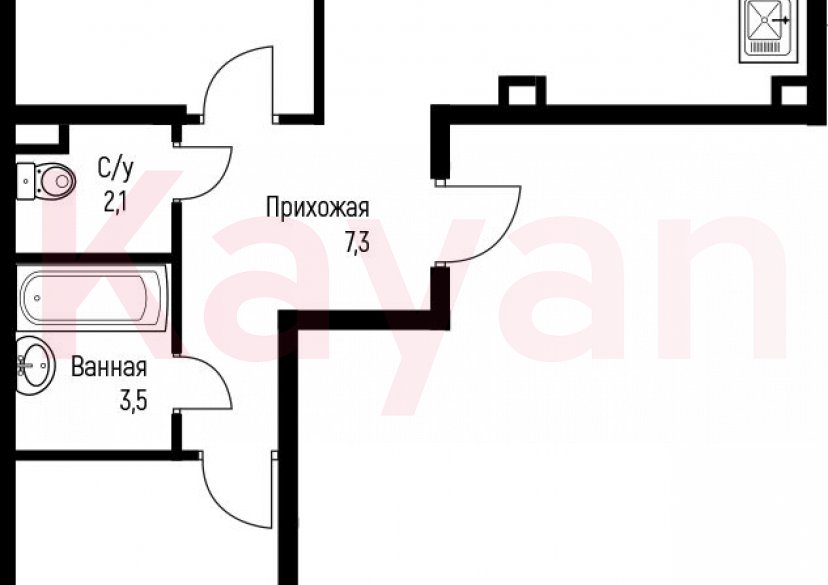 Продажа 3-комн. квартиры, 67.35 кв.м фото 0