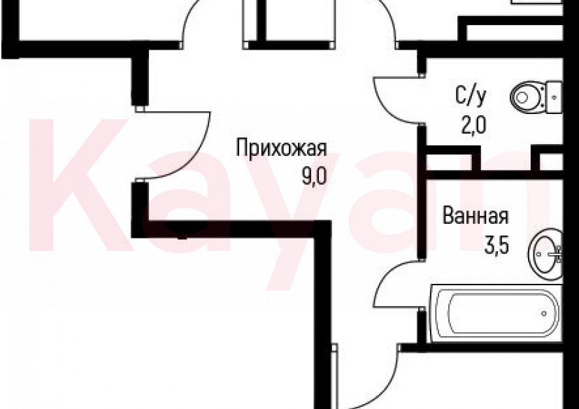 Продажа 2-комн. квартиры, 59.83 кв.м фото 0