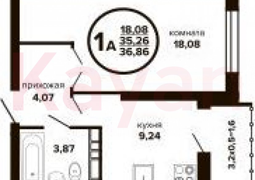 Продажа 1-комн. квартиры, 35.26 кв.м фото 0