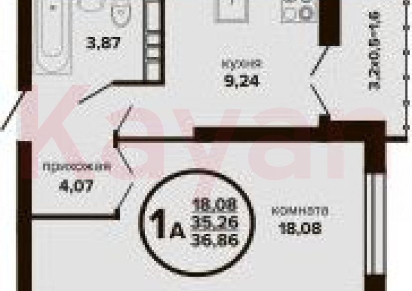 Продажа 1-комн. квартиры, 35.26 кв.м фото 0