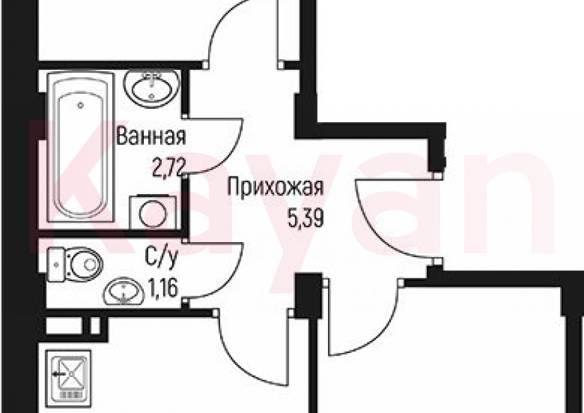 Продажа 2-комн. квартиры, 47.87 кв.м фото 0