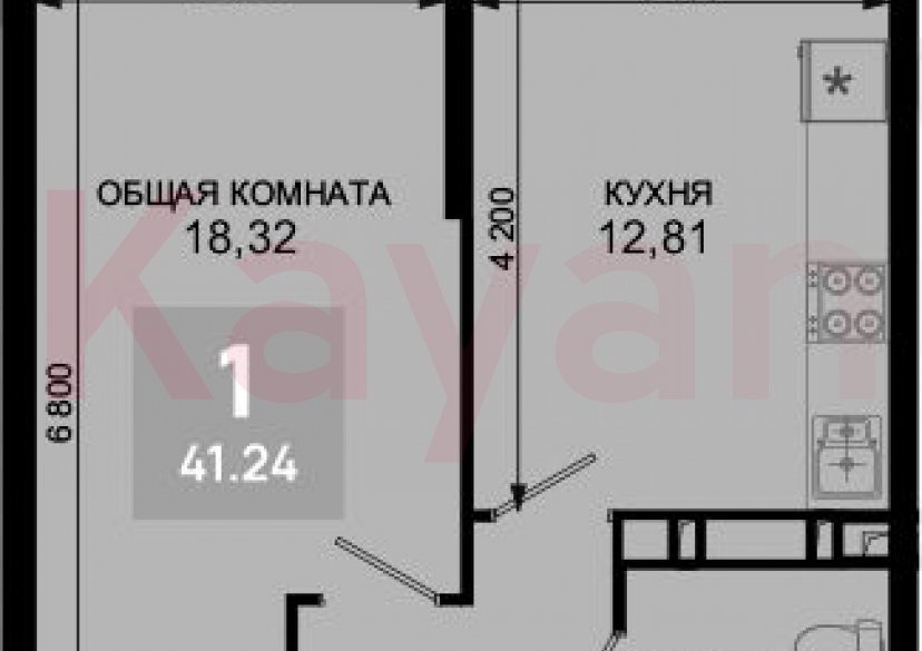 Продажа 1-комн. квартиры, 40.21 кв.м фото 0