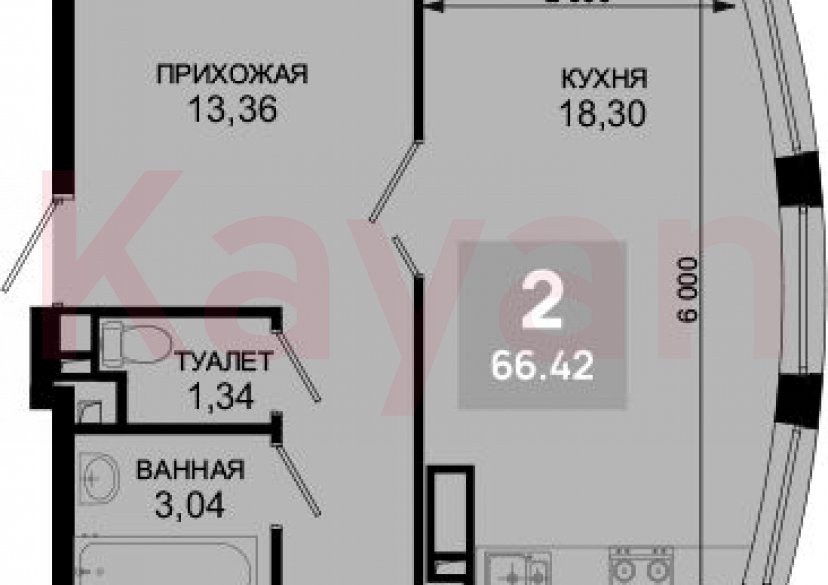 Продажа 3-комн. квартиры, 65.47 кв.м фото 0