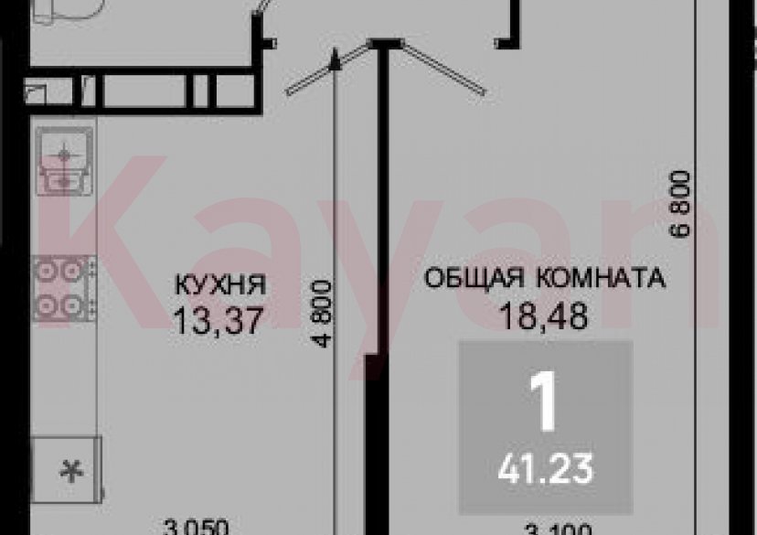 Продажа 1-комн. квартиры, 40.2 кв.м фото 0