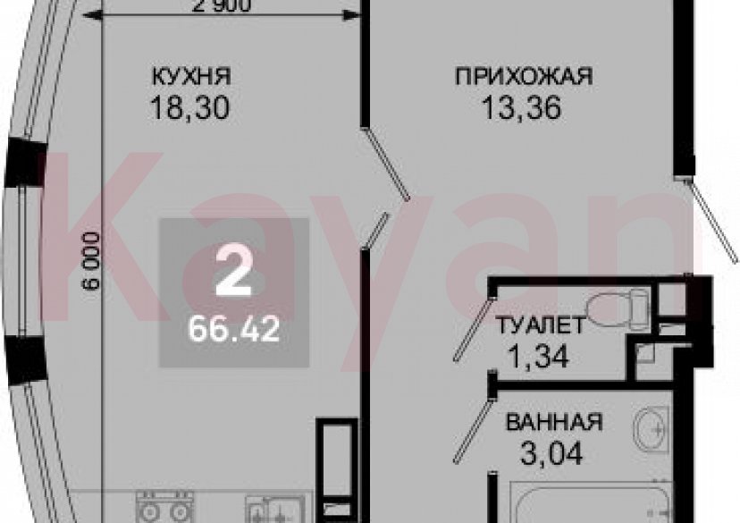 Продажа 3-комн. квартиры, 65.47 кв.м фото 0