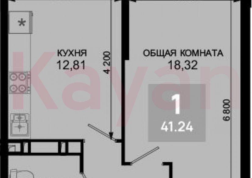 Продажа 1-комн. квартиры, 40.21 кв.м фото 0