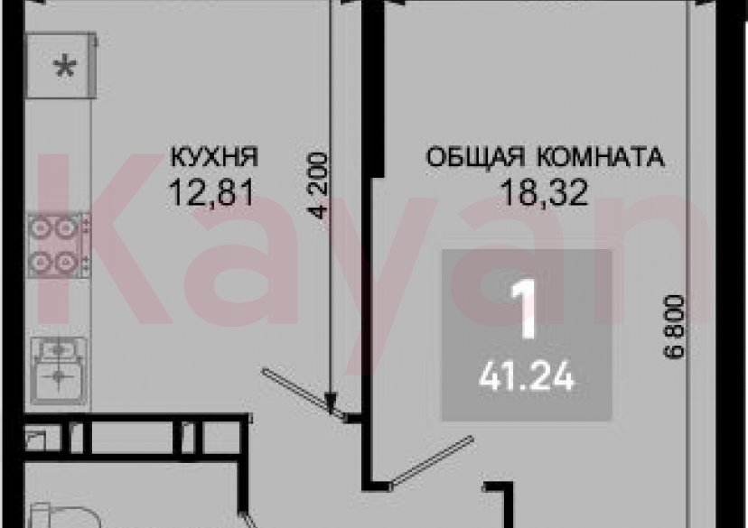 Продажа 1-комн. квартиры, 40.21 кв.м фото 0