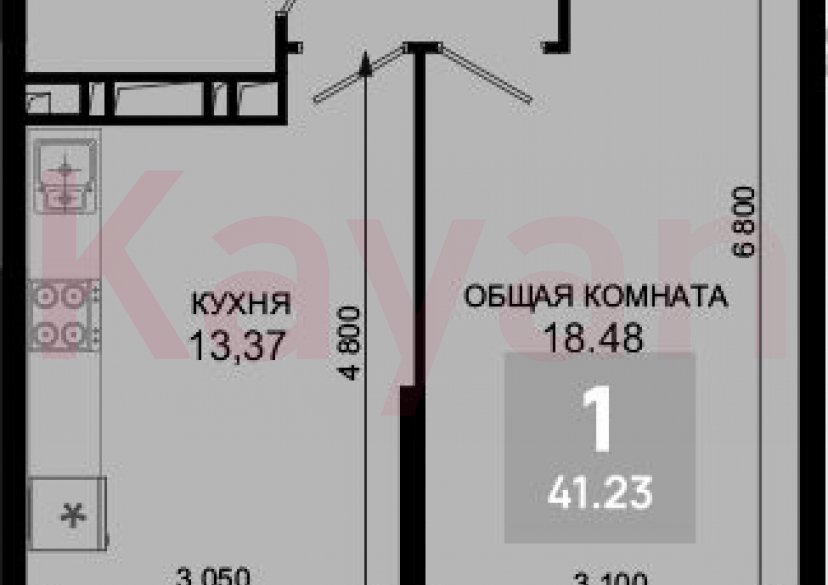 Продажа 1-комн. квартиры, 40.2 кв.м фото 0