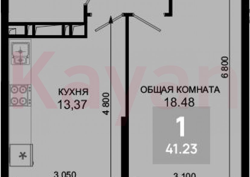 Продажа 1-комн. квартиры, 40.2 кв.м фото 0