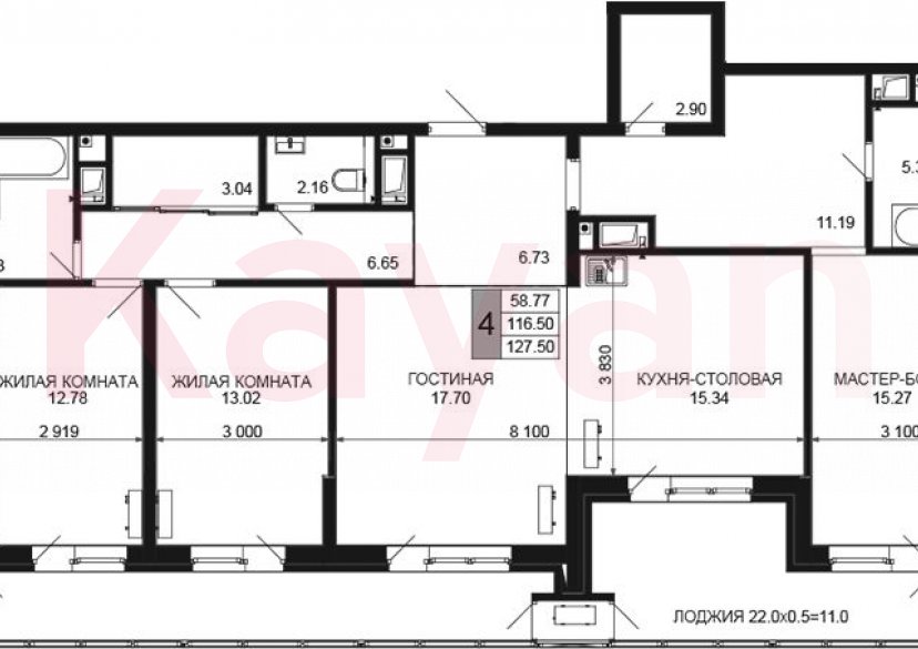 Продажа 5-комн. квартиры, 116.5 кв.м фото 0