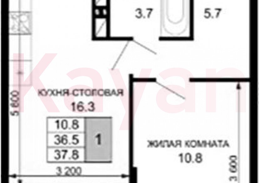 Продажа 1-комн. квартиры, 36.5 кв.м фото 0