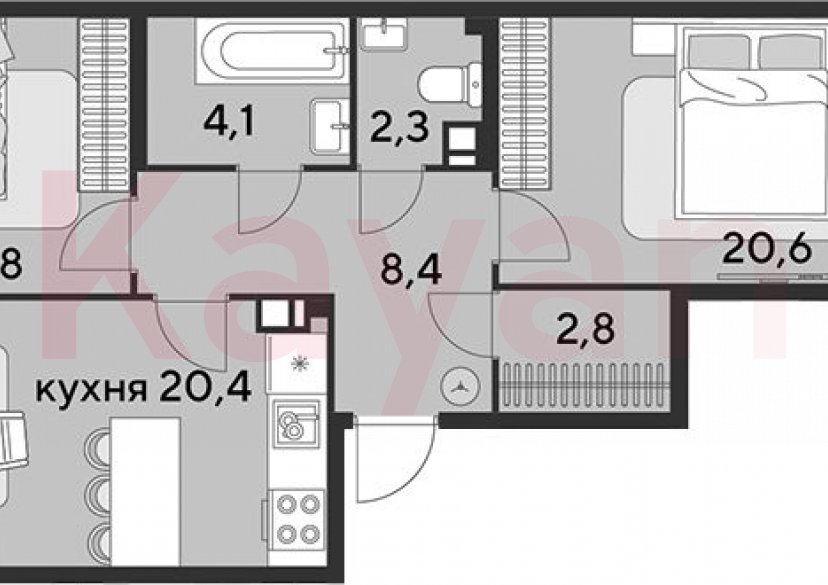 Продажа 3-комн. квартиры, 72.4 кв.м фото 0