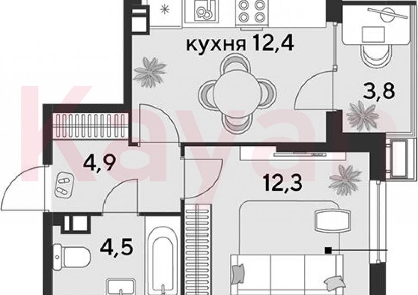 Продажа 1-комн. квартиры, 34.1 кв.м фото 0