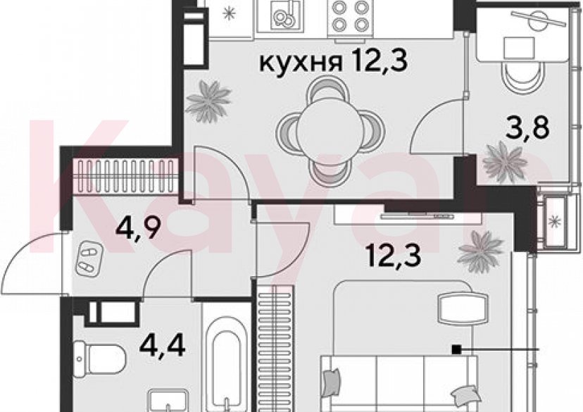 Продажа 1-комн. квартиры, 33.9 кв.м фото 0