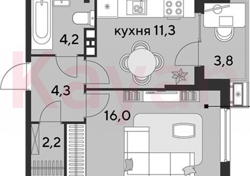 Продажа 1-комн. квартиры, 38 кв.м фото 0