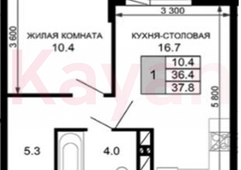 Продажа 1-комн. квартиры, 36.4 кв.м фото 0