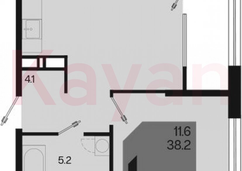 Продажа 2-комн. квартиры, 38.2 кв.м фото 0