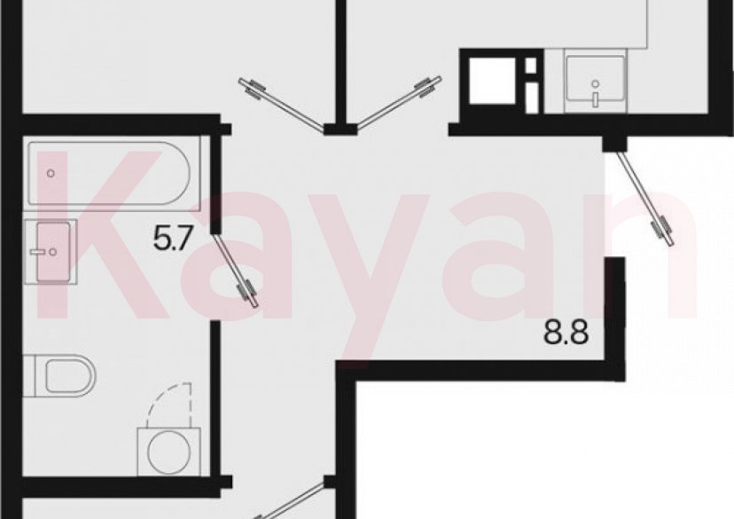 Продажа 3-комн. квартиры, 60.9 кв.м фото 0