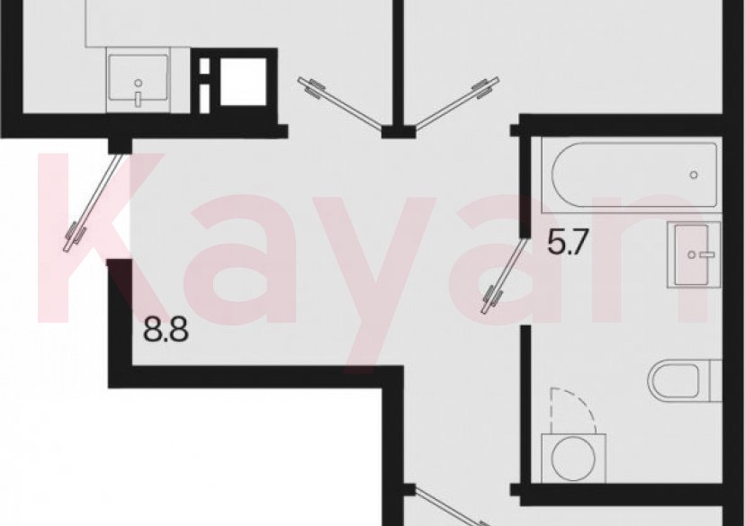 Продажа 3-комн. квартиры, 56.7 кв.м фото 0