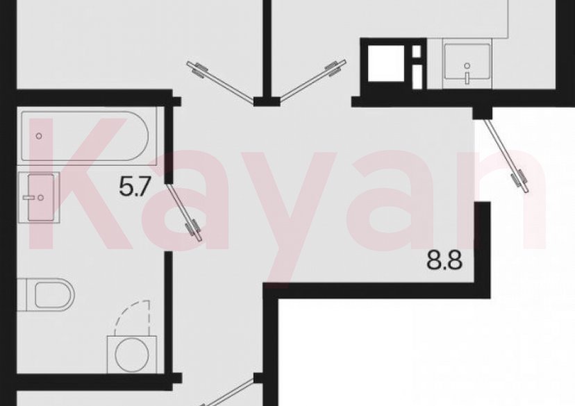 Продажа 3-комн. квартиры, 60.9 кв.м фото 0