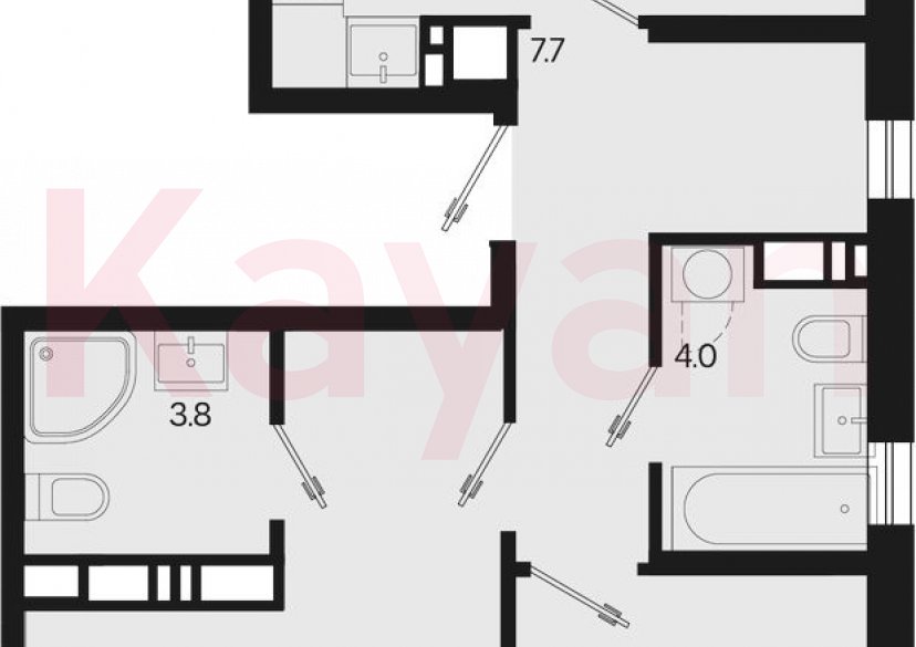 Продажа 3-комн. квартиры, 66.9 кв.м фото 0