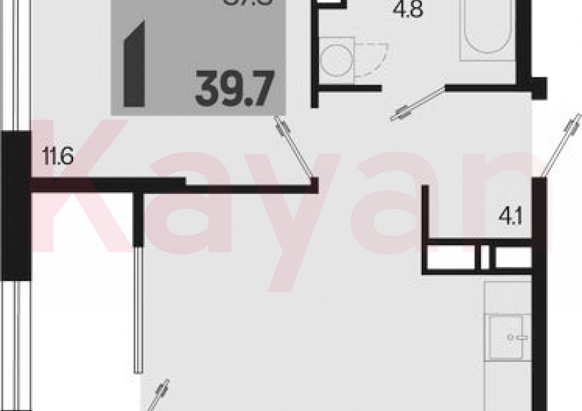 Продажа 2-комн. квартиры, 37.3 кв.м фото 0