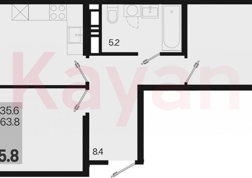 Продажа 2-комн. квартиры, 63.8 кв.м фото 0