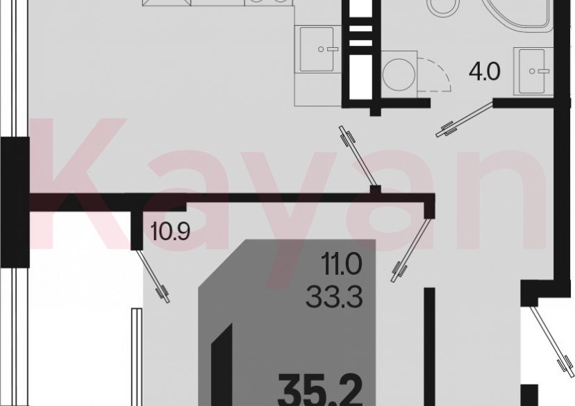 Продажа 1-комн. квартиры, 33.3 кв.м фото 0